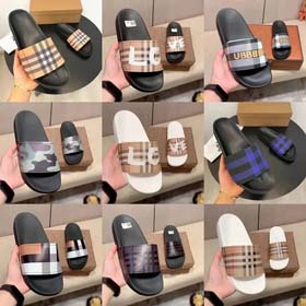 Burberry Cressita  flip flops men's casual breathable fashion flat heel non-slip sandals-2337